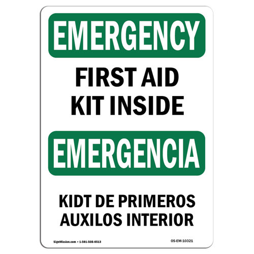 Signmission First Aid Kit Inside Sign Wayfair Canada